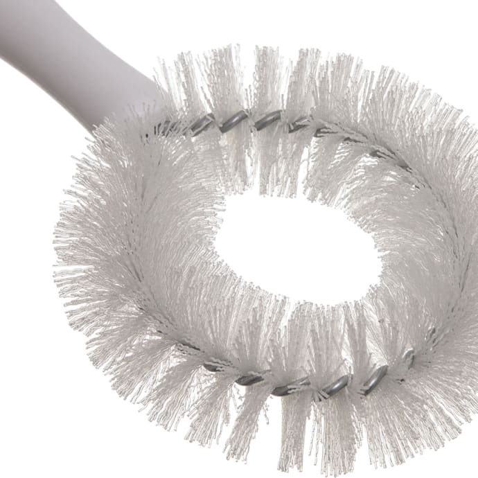 Winco Vegetable Brush,9-1/4L x 4-3/4W, Firm Bristles, Plastic Handle,  White