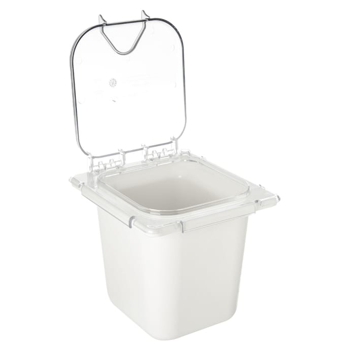 Carlisle Coldmaster Ez Access Lid, 1/6 Size, Hinged, Without