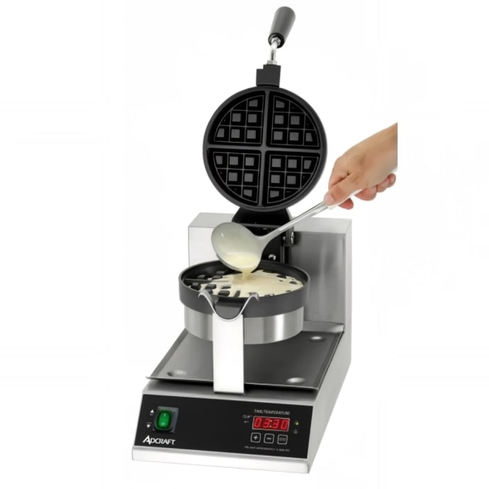 Waring WMB400X Mini Belgian Waffle Maker (120V, 1200W)