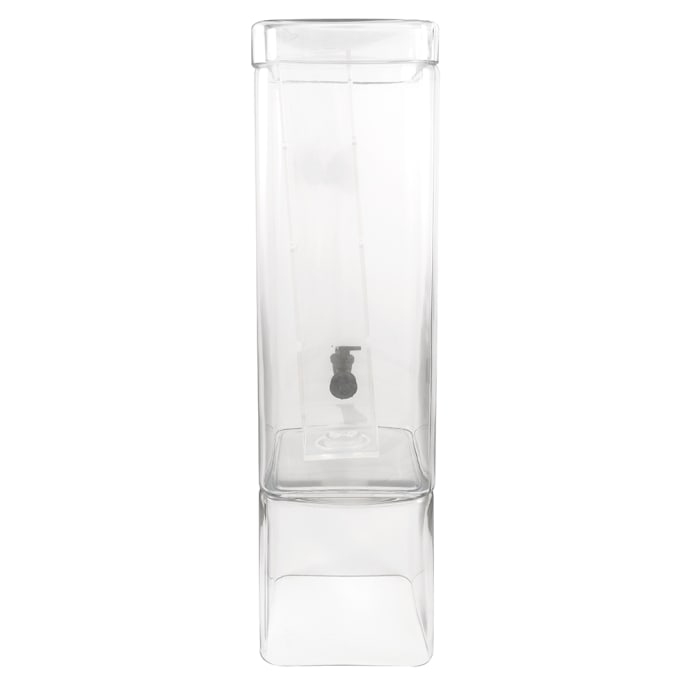 Cal-Mil 1112-3 Square 3 Gallon Glass Beverage Dispenser
