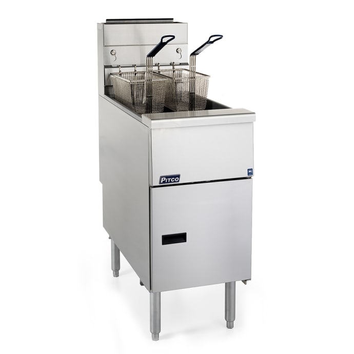 Pitco SG14-S Gas Fryer - (1) 50 lb Vat, Floor Model, Liquid Propane