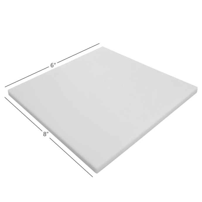 10 x 15 x 1/4 White Plastic (HDPE) Cutting Board - FDA/NSF/USDA