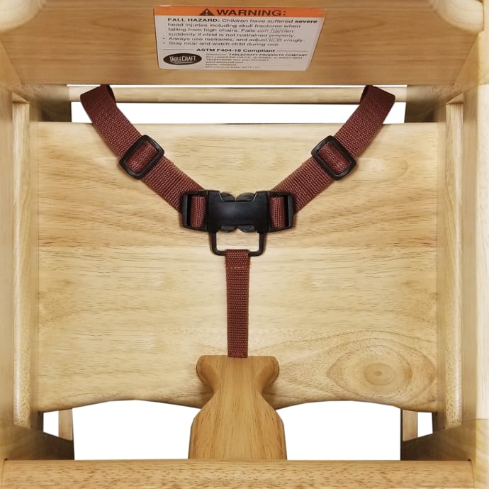 Wooden high hotsell chair straps