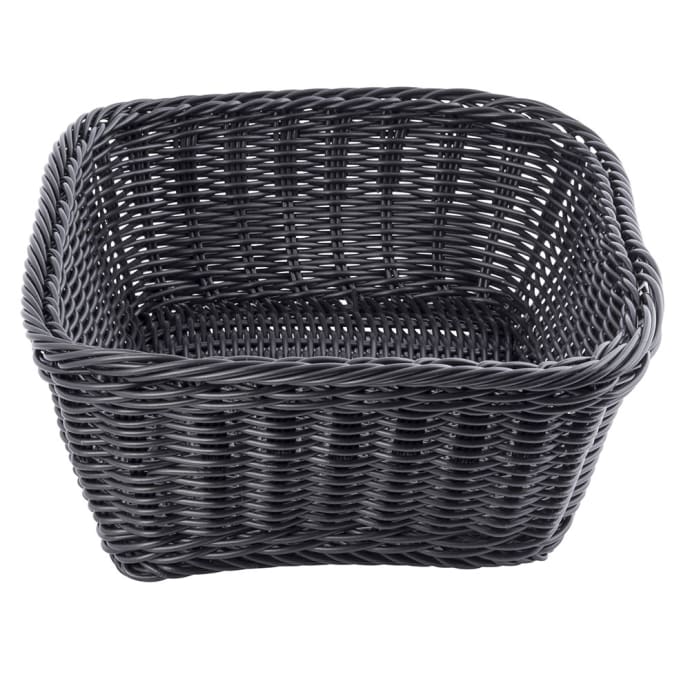 Tablecraft HM1175A Ridal Collection Handwoven Polycord Basket Round, Assorted Pack Includes: 1 Each BL, GN, R, Y, x