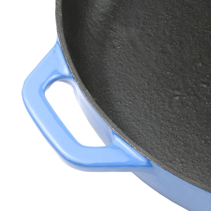 Lodge Color Enameled and Cast Iron 11 Skillet, Blue, EC11S33 