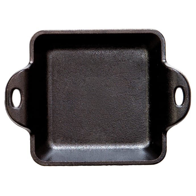Lodge Square Mini Server w/ Handles, 10 oz, Cast Iron (HMSS)