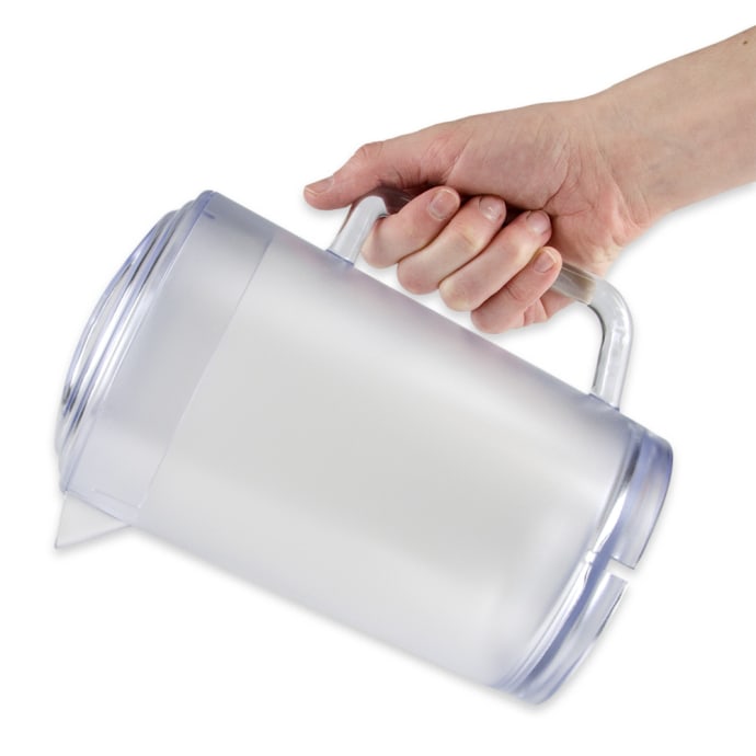 GET 64 oz Plastic Pitcher w/ Lid, Clear (P-3064-1-CL)