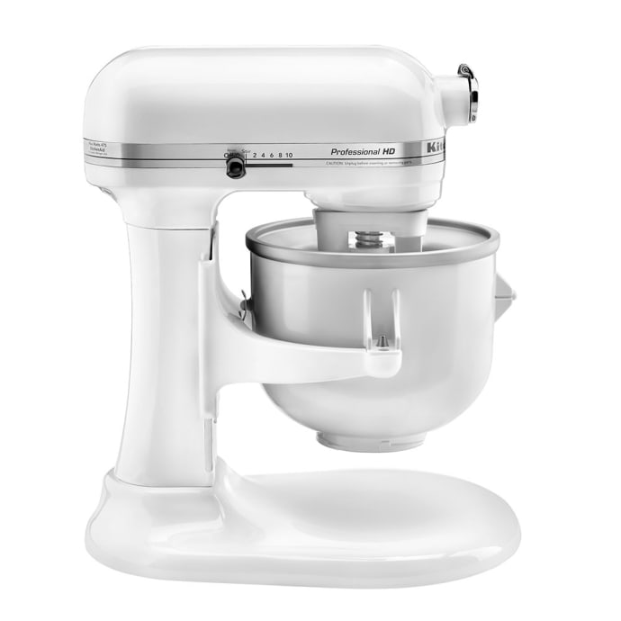 KitchenAid KICA0WH Ice Cream Maker Attachment for Most KitchenAid