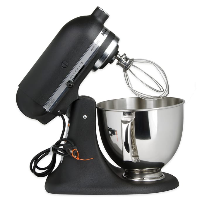 KitchenAid KSM150PSBK 10 Speed Stand Mixer w 5 qt Stainless Bowl Accessories Imperial Black