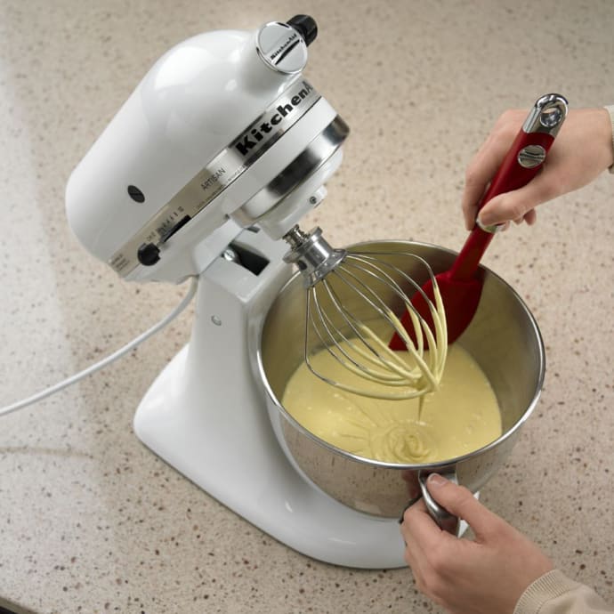 KitchenAid KSM5 ホワイト KitchenAid KSM150PSWH 10 Speed Stand Mixer w/ 5 qt Stainless