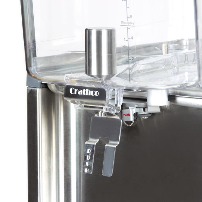 Crathco Triple 4.75 Gallon Pre-Mix Cold Beverage Dispenser with Agitator  Function and Lids