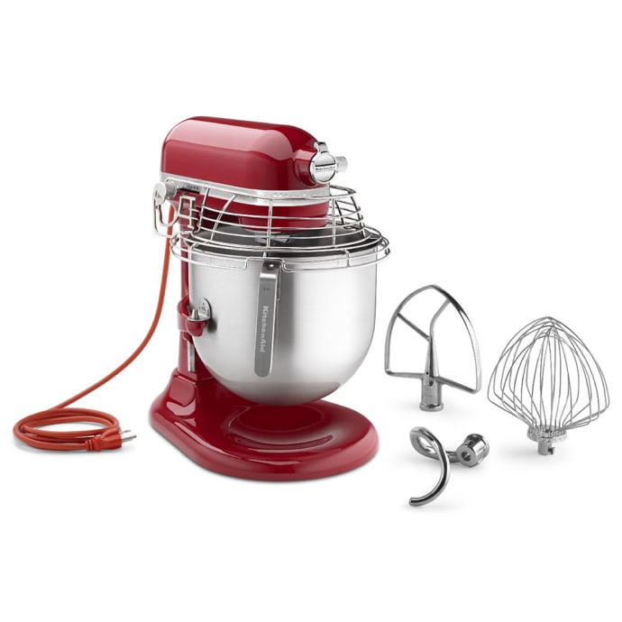 Lot #55 - Kitchenaid Hand Mixer, Pampered Chef Cookie Press, Colanders,  Longaberger Basket & Clay Hot Pad, Pyrex, More Pampered - Puget Sound  Estate Auctions.com