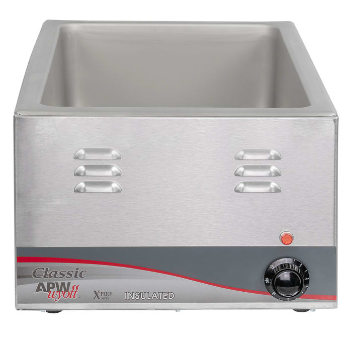 APW W-9 Countertop Food Warmer - Wet or Dry w/ (1) 1/3 Pan Wells, 120V