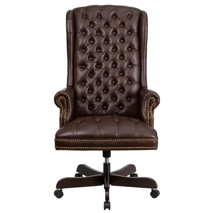 Flash Furniture CI-360-BRN-GG Swivel Office Chair w/ High Back
