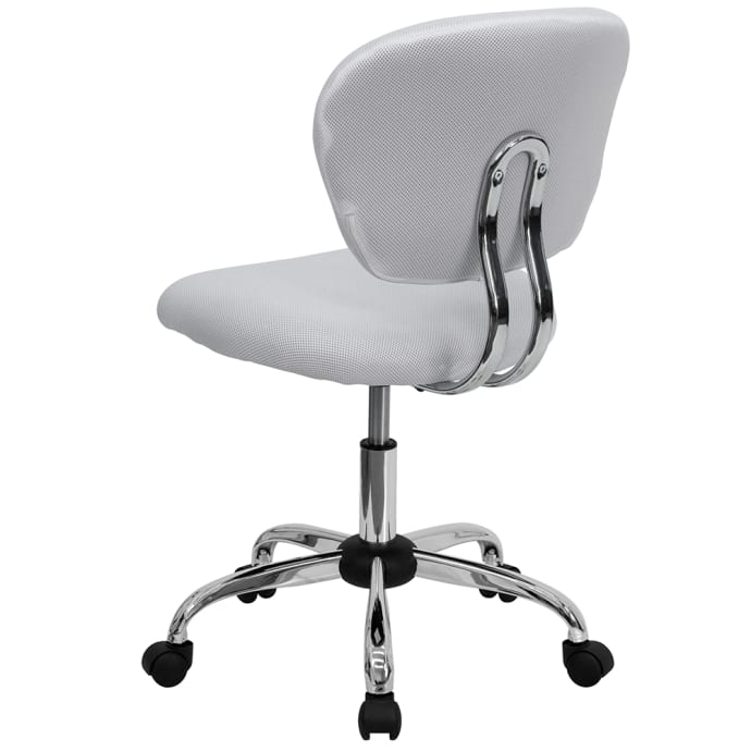 Flash Furniture H-2376-F-WHT-GG Swivel Office Chair w/ Mid Back