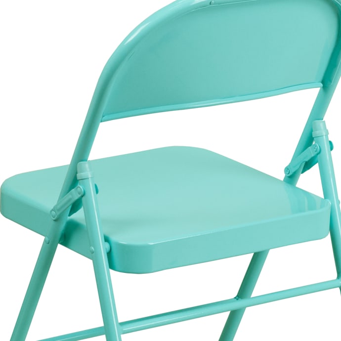 Flash Furniture HF3-TEAL-GG Steel Folding Chair - Teal