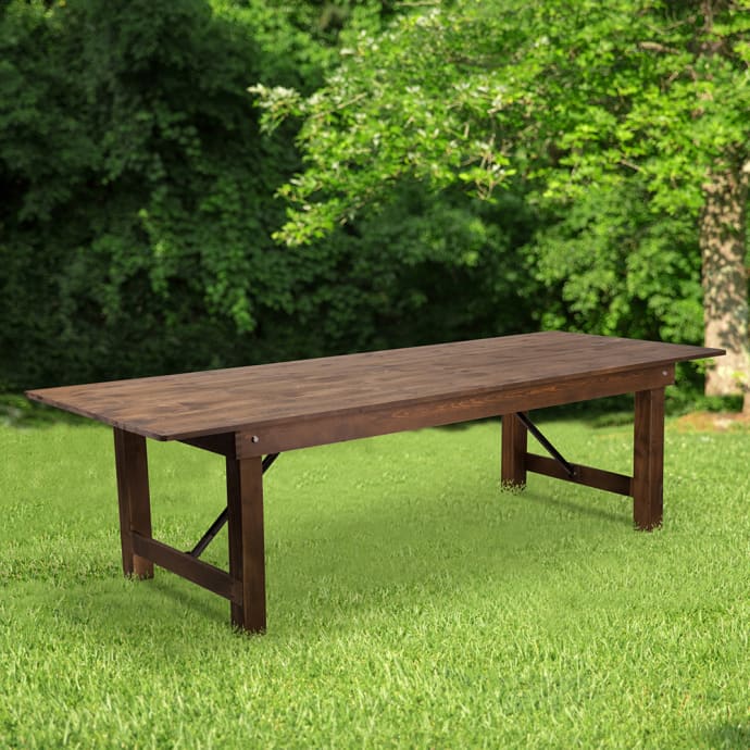 Flash Furniture XA-F-108X40-GG Rectangular Folding Farm Table w