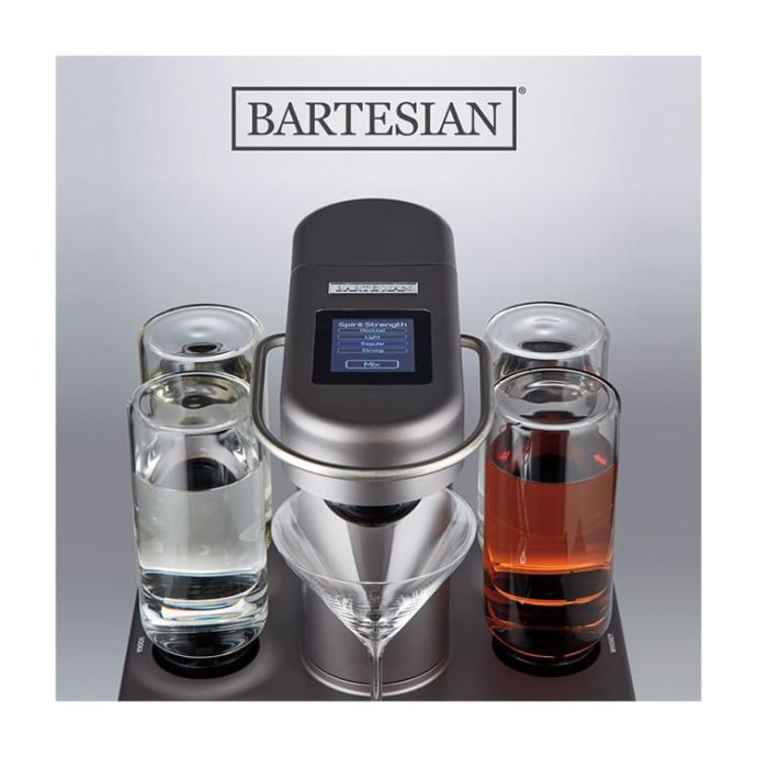 Bartesian Duet Premium Cocktail Machine for the Home Bar, 2 Glass Spirit  Bottles