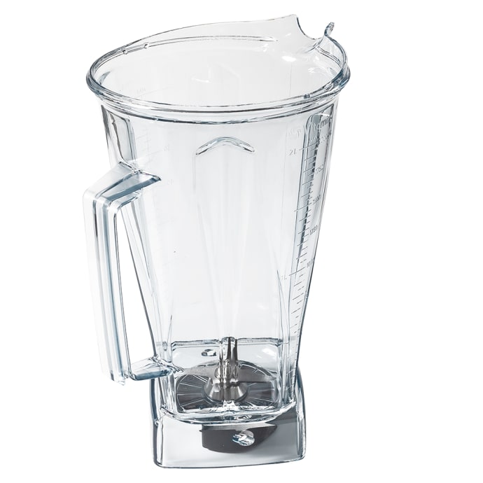 Blender Container, 64 oz, Clear, Tritan Plastic, With Blade
