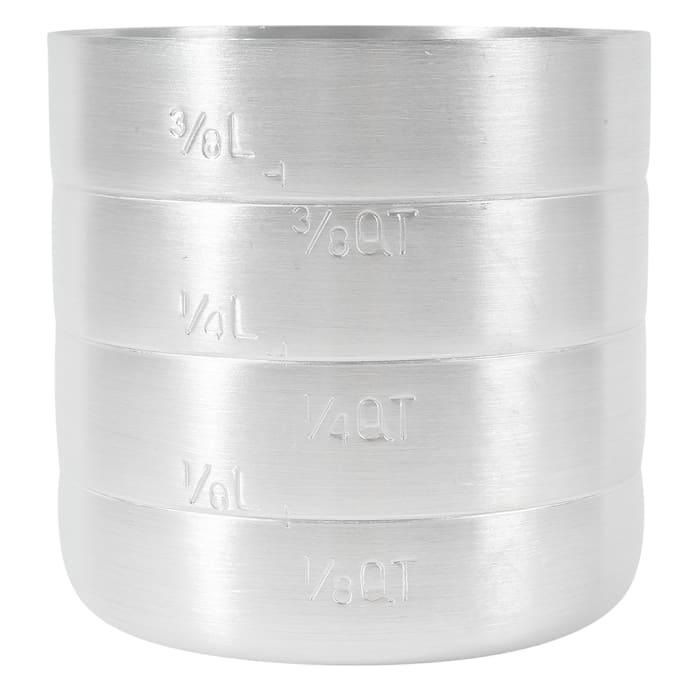 Browne 575620 Aluminum Dry Measuring Cup - 2 qt.