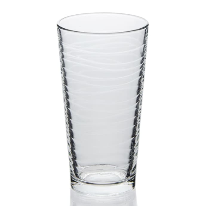 Libbey Glassware 15646 Casual Cooler Waves Duratuff Glass, 20 oz. (Pack of  12)