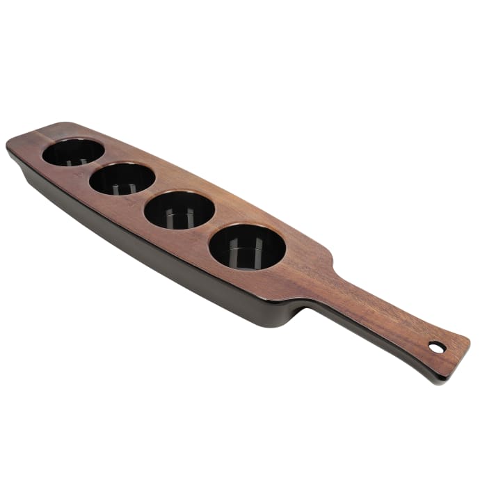 激安大特価！ 4 96459 Libbey Well Cherry Paddle, Serving Melamine 魚介類(加工食品)