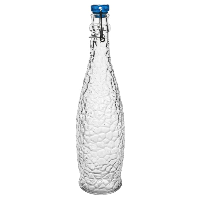 Libbey Clear Bottle w/ Flip-Top Wire Lid 12 oz.