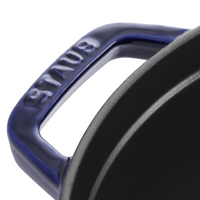 Staub 7 qt Enameled Cast Iron Cocotte w/ Lid, Dark Blue (1004301)