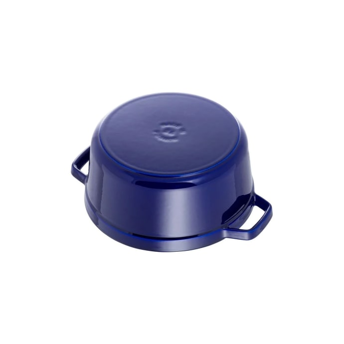 Staub 7 qt Enameled Cast Iron Cocotte w/ Lid, Dark Blue (1004301)