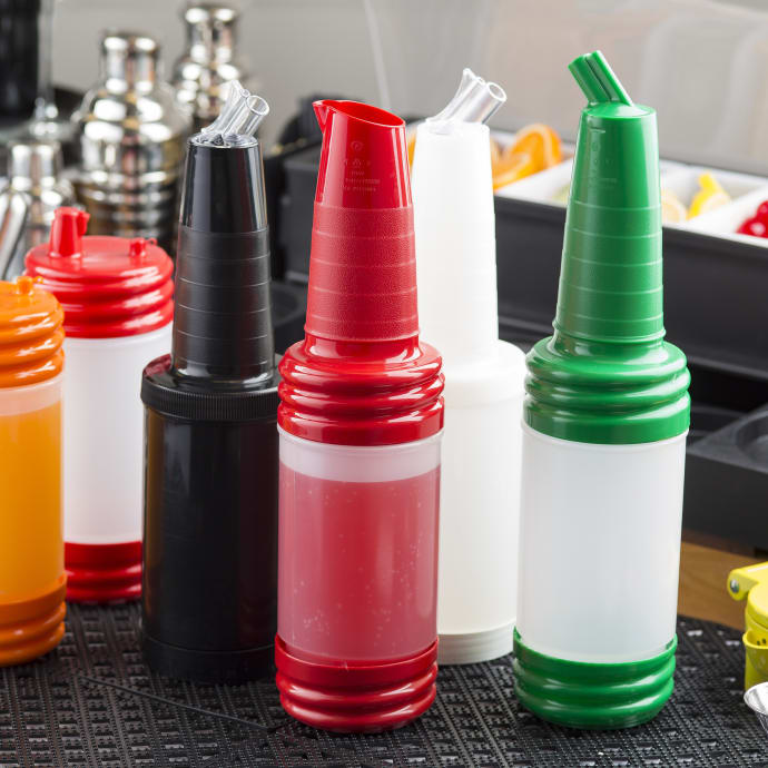 Tablecraft 8032A Pour Master Complete Unit w/ Assorted Color Caps