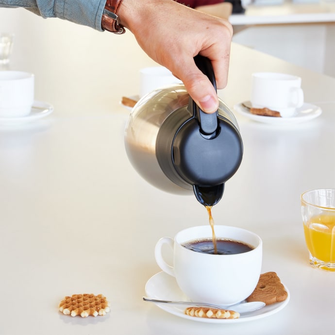 Thermos 20 oz Push Button Vacuum Carafe - Insulated, Stainless