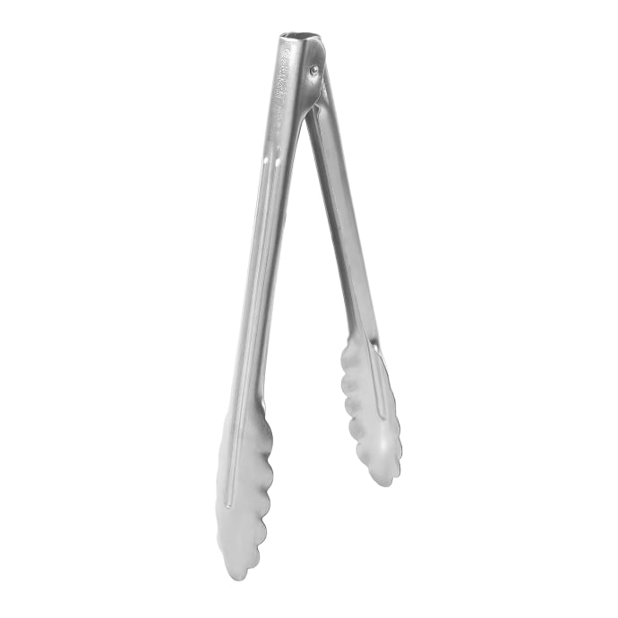  Winco Utility Tong with Rubber Tip and Locking Clip, 9-Inch, 9  In (1-Pack), Stainless Steel: Food Tongs: Home & Kitchen