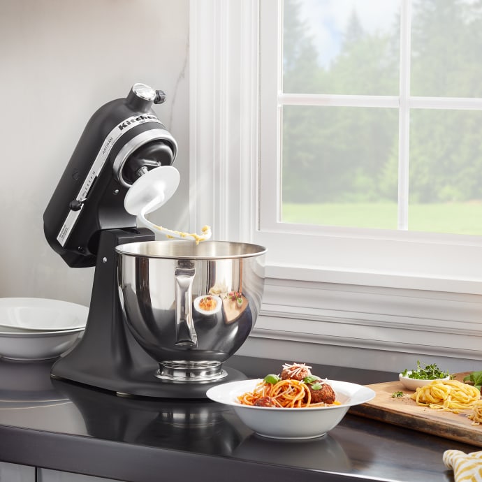 KitchenAid KSM150PSBM 10 Speed Artisan® 5 Quart Tilt-Head Stand Mixer,  Black Matte