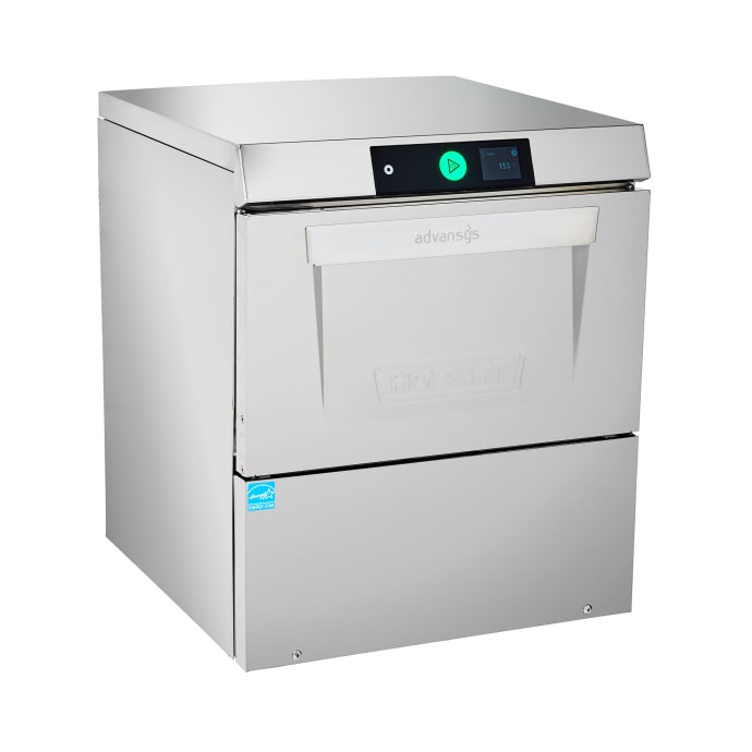 Hobart LXGNR-4 Advansys High Temp Undercounter Glass Washer w/ 30 Racks/hr  Capacity, Built-in Booster, 120/208-240v