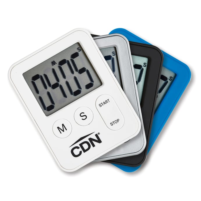 CDN Mini Digital Timer, Minute & Second Timing, Silver (TM28-S)