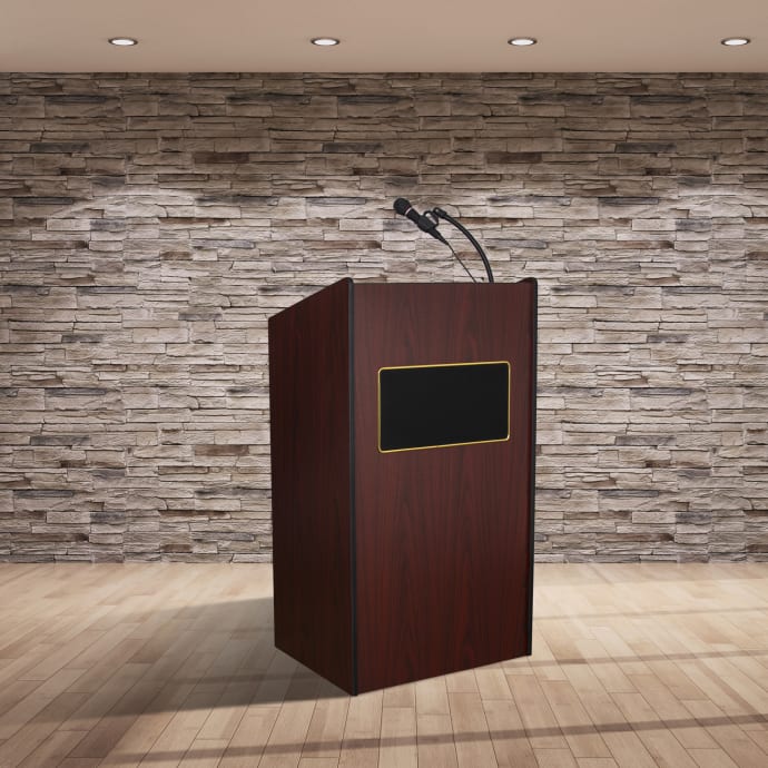 Oklahoma Sound® Full Floor Lectern (Cherry - View #5
