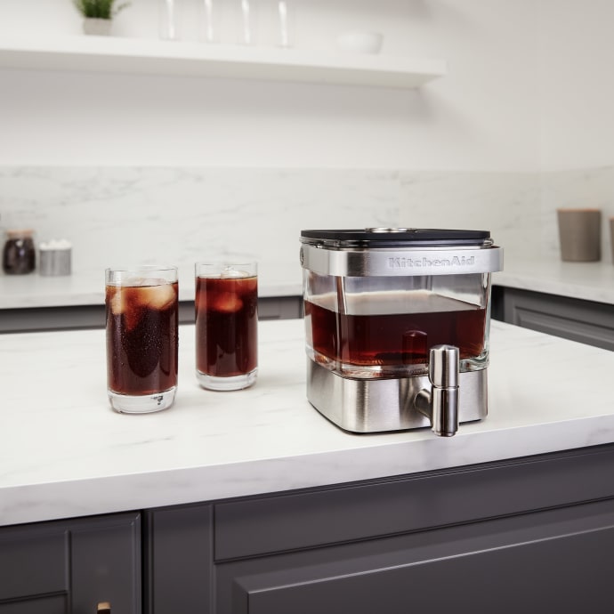 KitchenAid KCM4212SX 28 oz Cold Brew Coffee Maker w Stainless Tap Stainless Base Glass Container