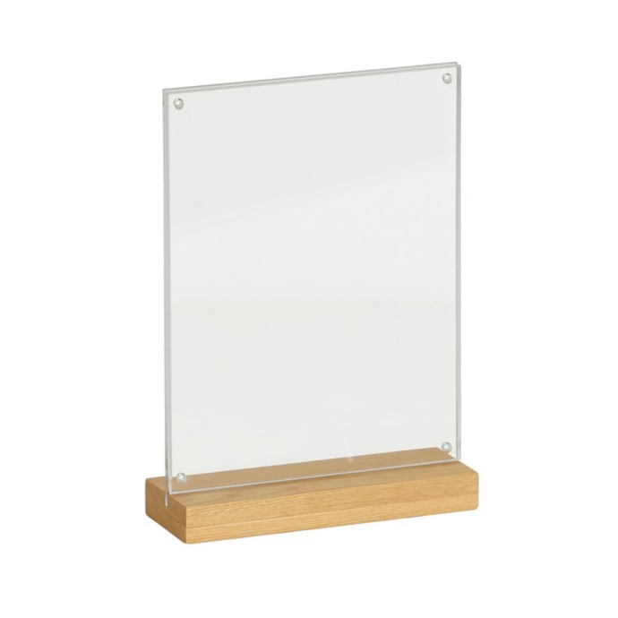 tabletop card display case Cal-Mil 23185-811-21 Menu Holder clear viewing Graded Card Display Tabletop /w