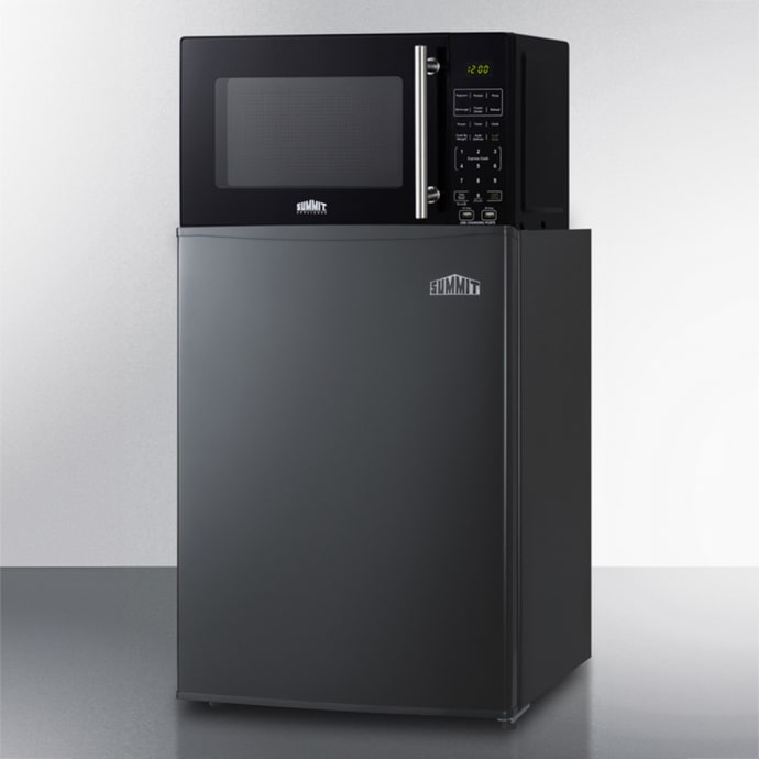 Summit MRF29KA 2.4 cu ft Refrigerator/Microwave Combo - Black, 115v