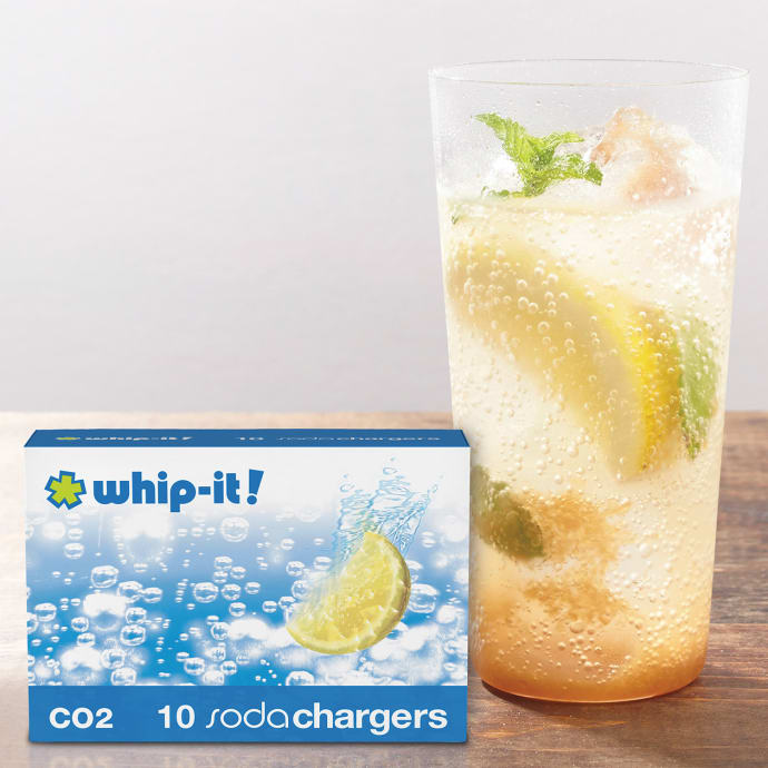 Whip-It! Chargers for All Standard Soda Siphons - Steel (CS-WHIP-10L)