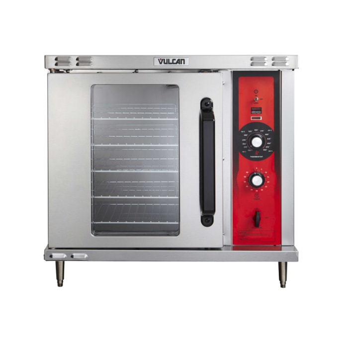 Vulcan GCO2D Single Half Size Natural Gas Convection Oven - 25,000 BTU