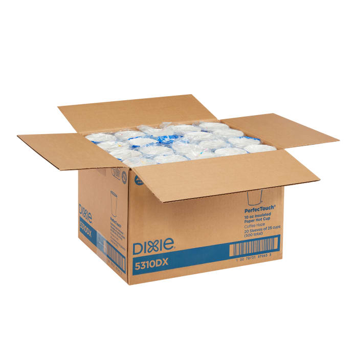 Dixie 5310DX PerfecTouch® 10 oz Disposable Hot Cup - Paper, Printed