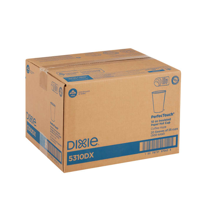 Dixie 5310DX PerfecTouch® 10 oz Disposable Hot Cup - Paper, Printed