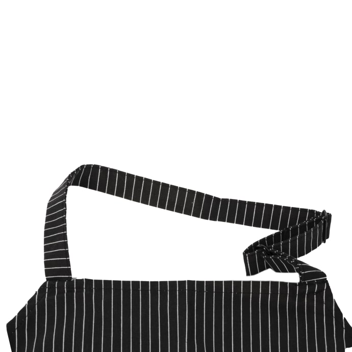 Chef Revival Cotton Pinstripe Bib Apron, 29 x 38