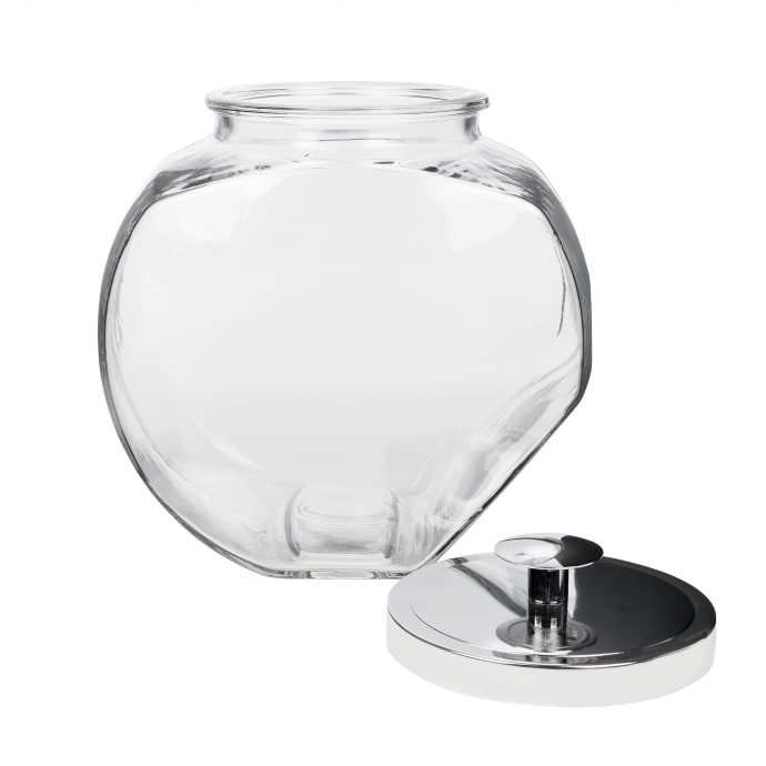 Anchor Hocking 128 oz Glass Penny Candy Jar - Chrome Lid (69590AHG17)