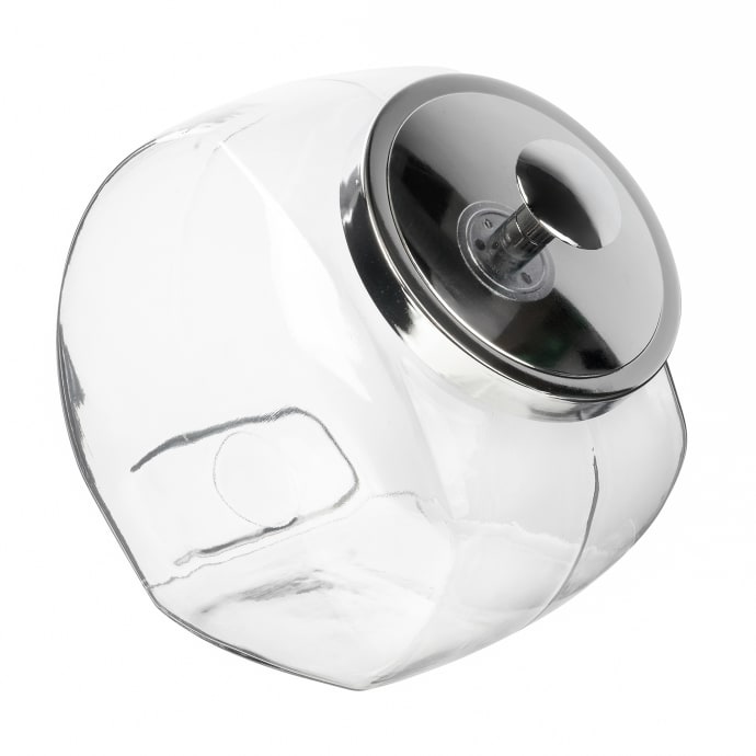 Anchor Hocking 128 oz Glass Penny Candy Jar - Chrome Lid (69590AHG17)