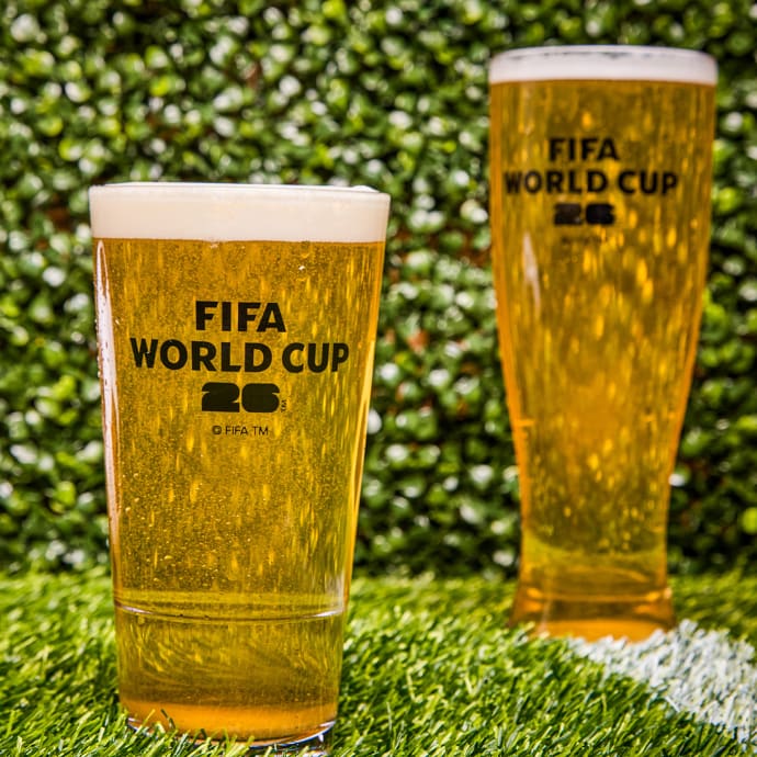 GET 20 oz FIFA World Cup 2026™ Clear Plastic Tumbler w/ Logo (S-18
