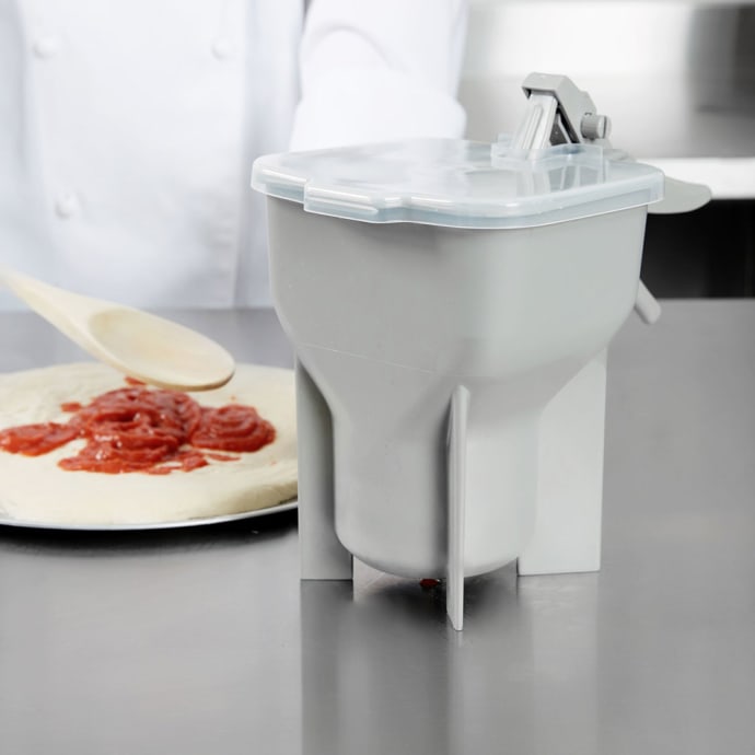 Vollrath 2800-31 3/8 gal Sauce Dispenser - Plastic, Gray