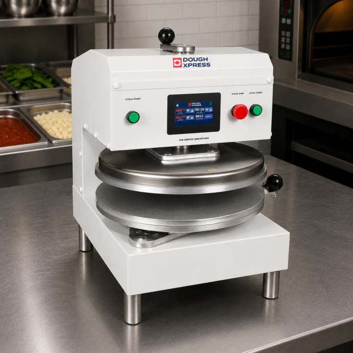 DoughXpress DXE-W Electro-Mechanical Pizza Dough Press w/ Uncoated