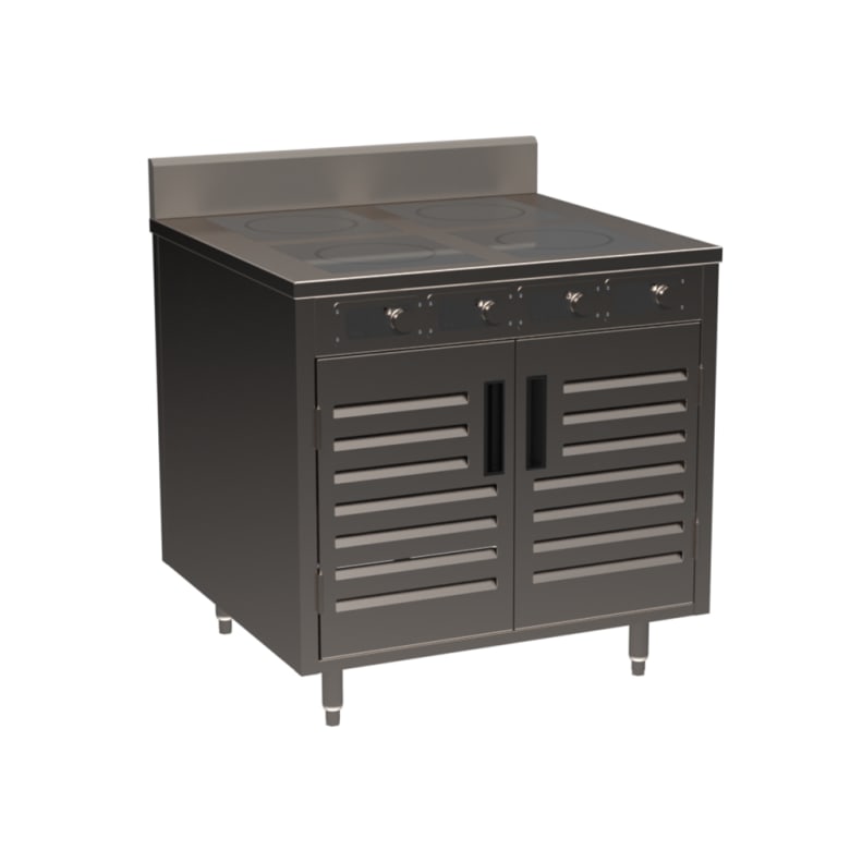 Spring USA Cooking Cart w/ (4) Induction Stove